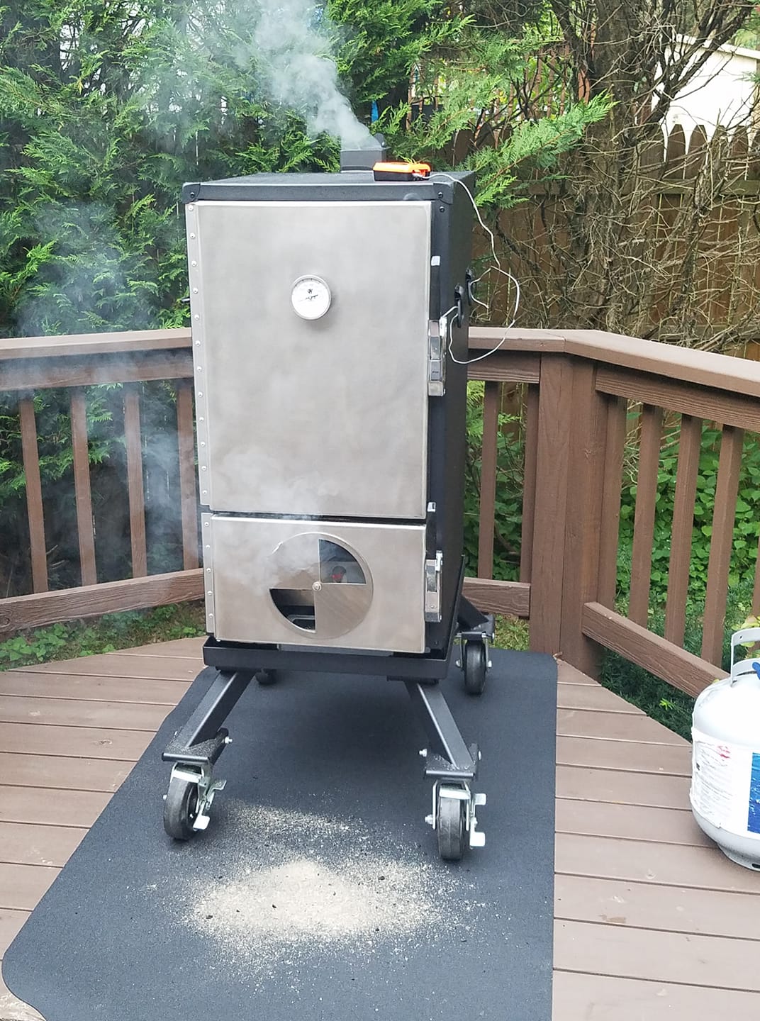 Mat for under your smoker