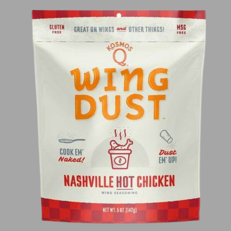 KOSMOS Q WING DUST -  NASHVILLE HOT - 5oz Bag