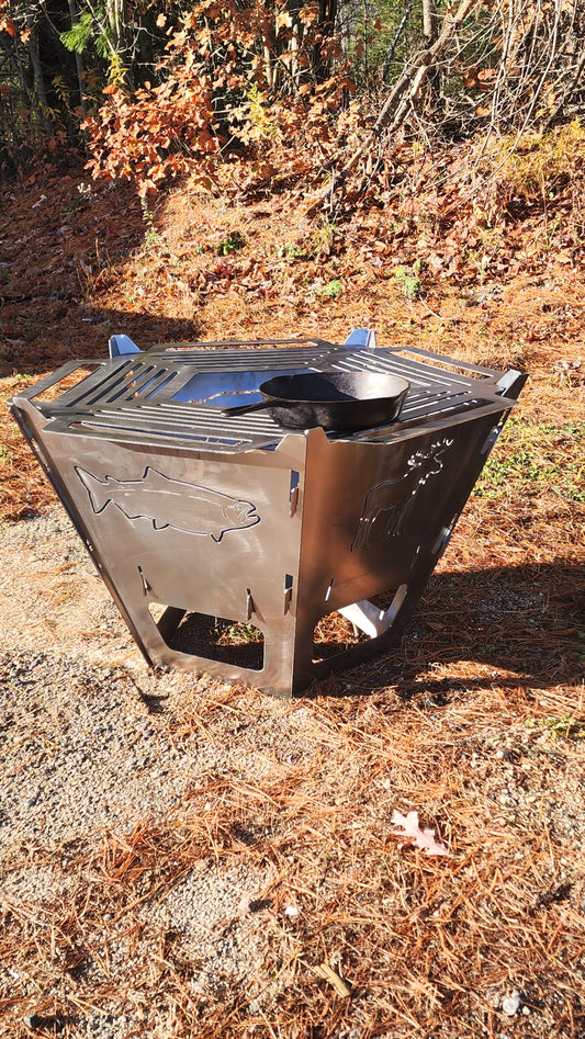 Pentagon - Knock Down - Fire Pit - Humphreys BBQ