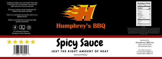 Humphrey's Spicy Sauce - 1/2 gallon